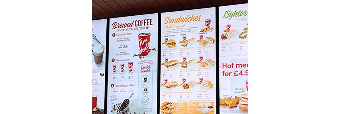 digital menu boards