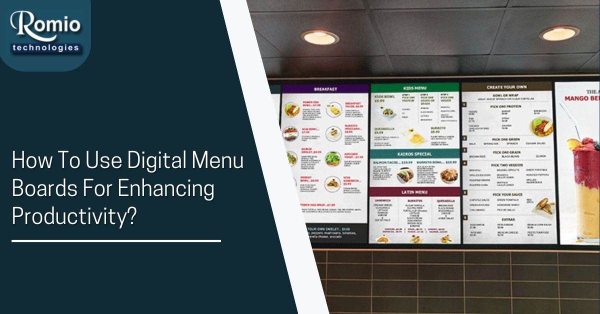 How to Use Digital Menu Boards