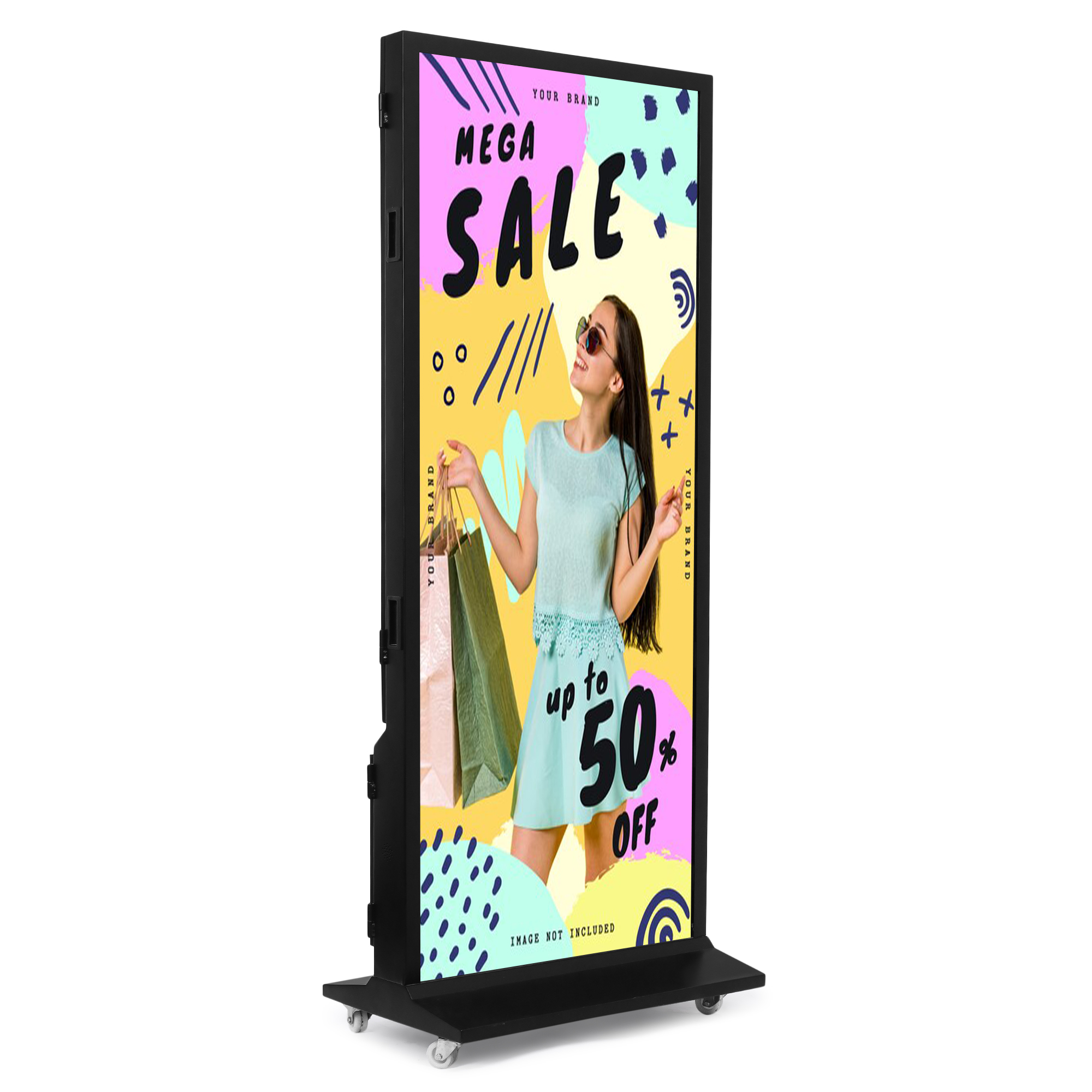 Outdoor / Indoor Full Length LED Standee