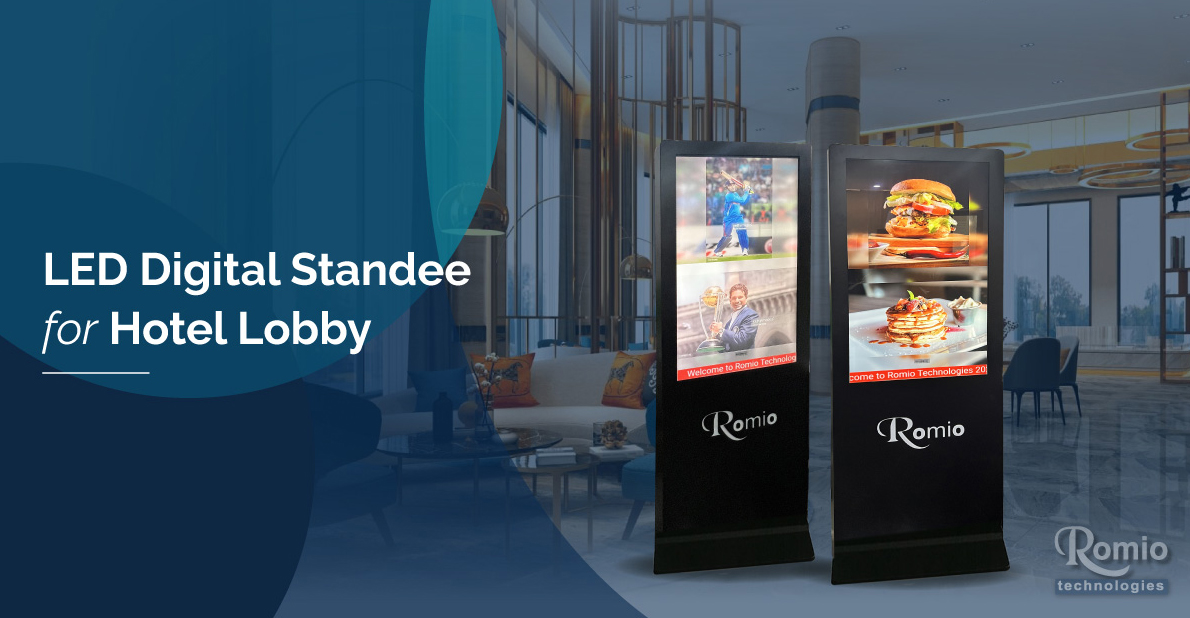 LED Digital Standee for Hotel Lobby