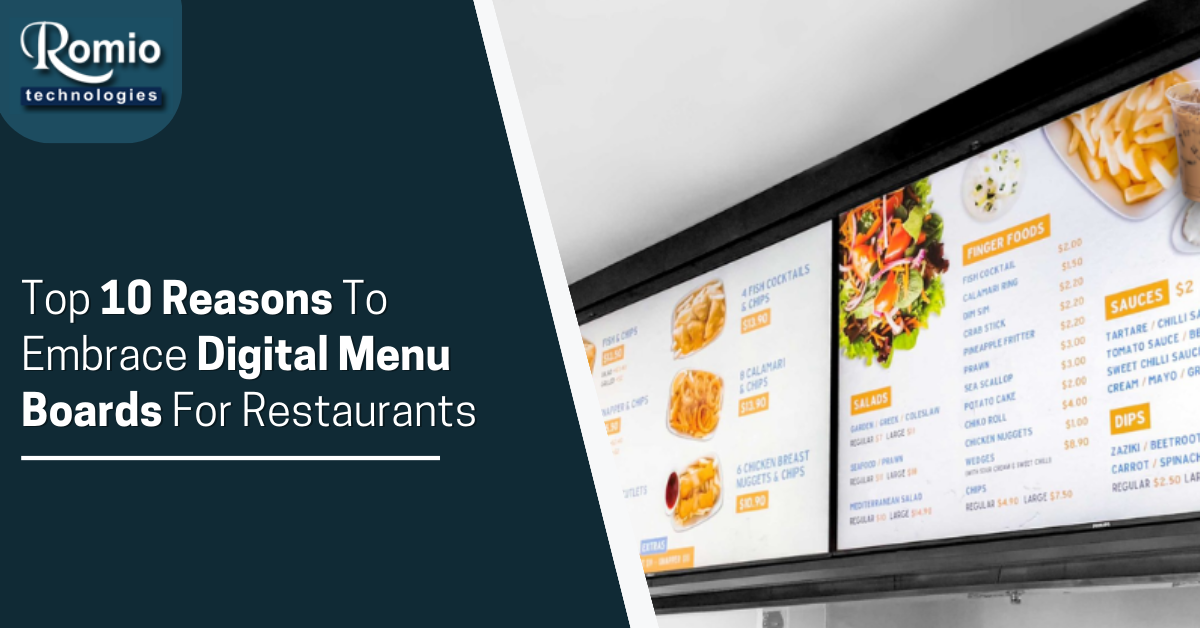 How to Use Digital Menu Boards